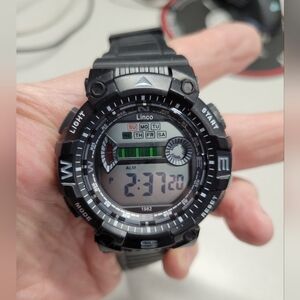 Linco Black Digital Watch